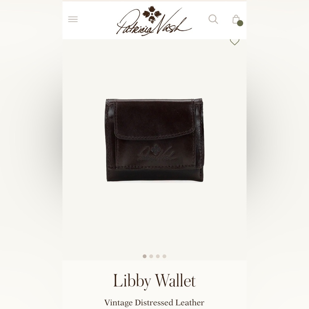 NWT Patricia Nash vintage leather Libby wallet